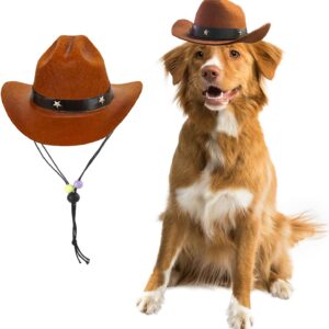 Pet Dog Cowboy Hat Cosplay Cap Puppy Pet Dog Cat Holiday Costume Pet Party Decoration