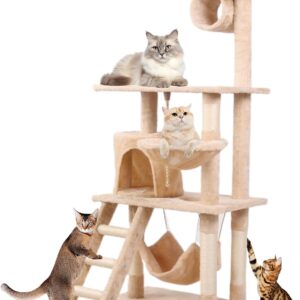 Cat Climbing Frame Cat Tree Cat Tower Modern Cat Furniture Cat Climbing Towe for Indoor Cats