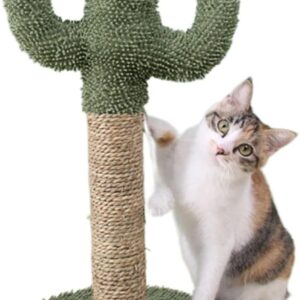 Cat Scratcher Cactus Cat Tree Tower Condo Scratching Post for Cats Climbing Frame Cats Scratch Jumping Shelf Pets Sofa Protector(Green)